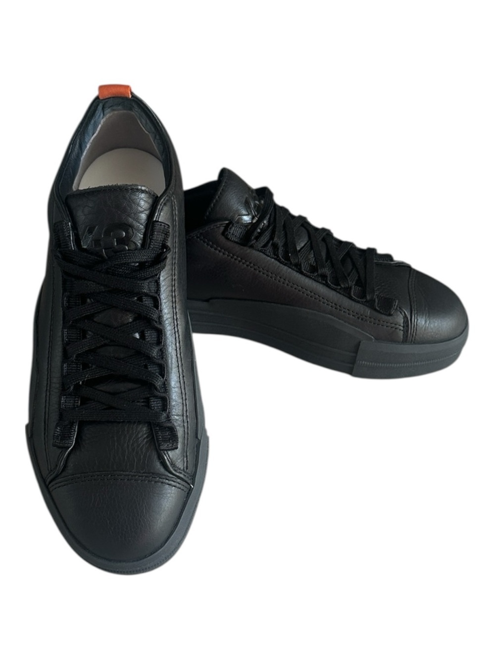 Y-3 Gazelle Black Leather Sneakers Yohji Yamamoto Women’s 6.5 HQ6510 Adidas NWB